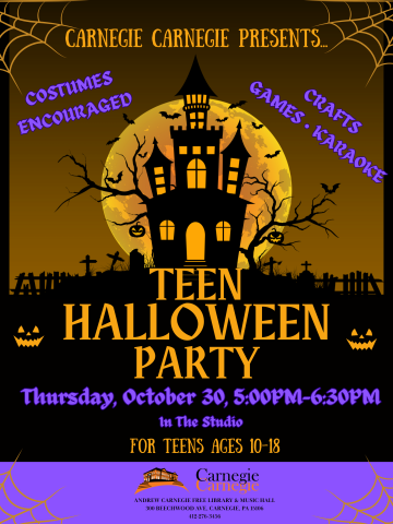 Teen Halloween Party! (Crafts, Games, Karaoke!) 