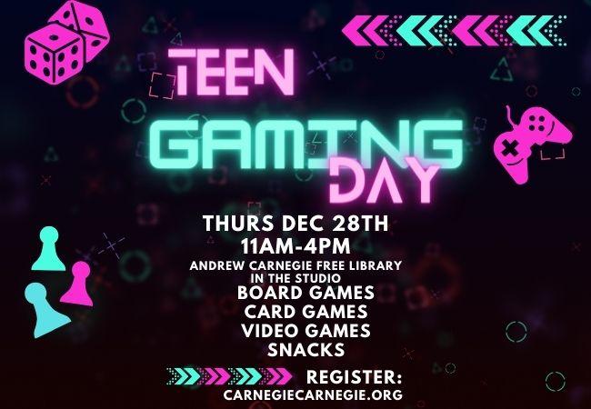 Teen Gaming Day Flyer