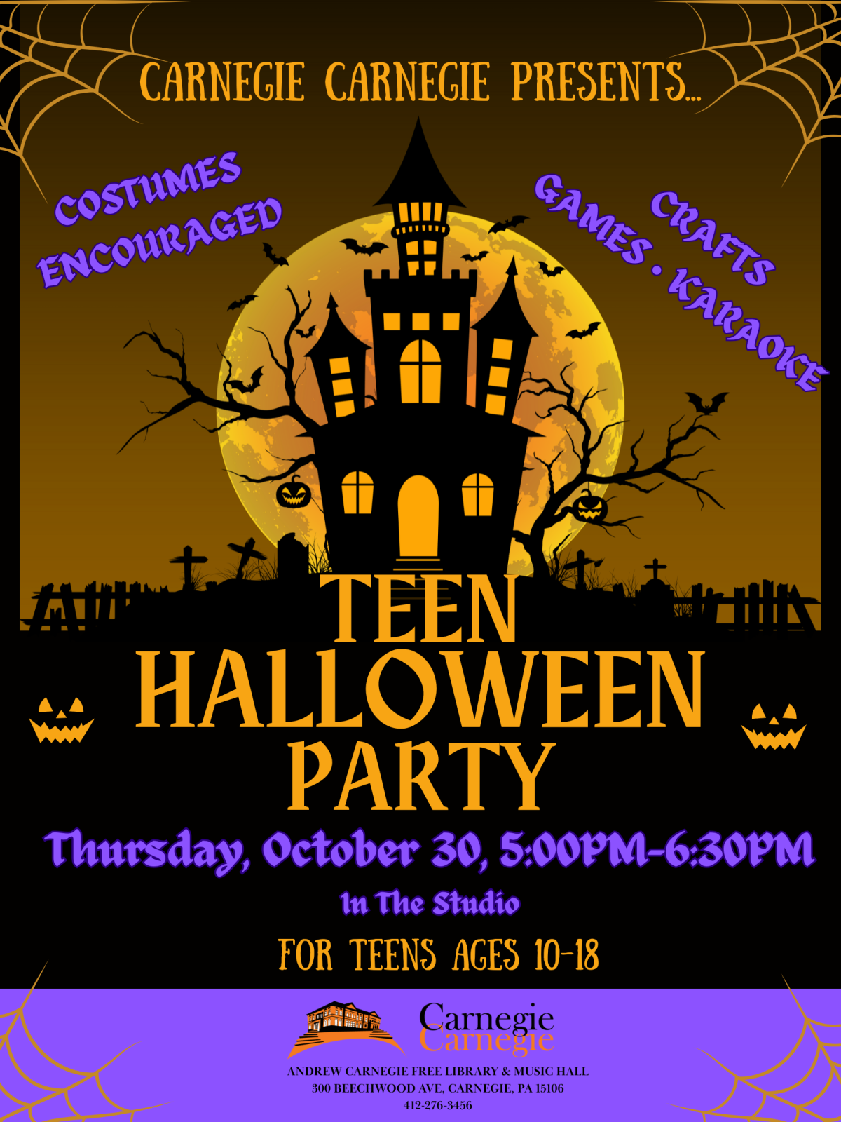 Teen Halloween Party! (Crafts, Games, Karaoke!) 